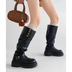 ショッピングロングブーツ ブーツ ディストピアン ダウンタウン 2WAY 厚底 ロングブーツ レディース