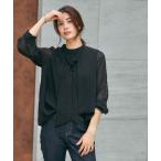 ブラウス シャツ ドビー2WAYボウタイブラウス/591839 レディース