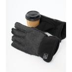 手袋 もこもこフリースボア付きグローブ　配色切替 メンズ