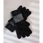 ショッピングWii 手袋 配色パッチワーク　裏ボア メンズ