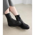 ショッピングラウンドトゥ ブーツ 「追加」SLOBE レザーブーツ レディース