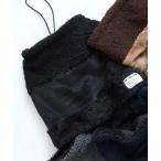 ネックウォーマー スヌード ネックウォーマー　ボア異素材切替　裏ボア メンズ レディース