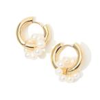 ピアス Kenneth Jay Lane Pearl  Hoops  ピアス レディース