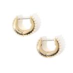 ショッピングその他 ピアス Kenneth Jay Lane Pearl Pave Huggies ピアス レディース