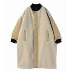 ショッピングコンビ コート アウター 「SHIPS別注」Nell: ボア コンビ ロング コート レディース