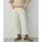 パンツ コーデュロイセミワイドパンツ レディース