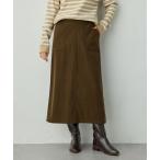 ショッピングミモレ丈 スカート コーデュロイスカート「ウエストゴム」