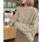 tシャツ ボーダーシンプルトップス 