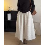 スカート ドットフレアスカート