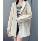 ブラウス シャツ ゆったりフード付�