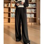 パンツ ニットワイドパンツ レディ�