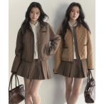 コート アウター チェック柄 プレッピージャケット SP25a028「SunsetPark」「2025AW」 レディース