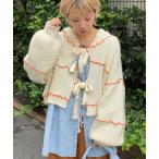 カーディガン 「HELLO.SANFRANCISCO/ハローサンフランシスコ」配色メローパッチワークフーディーカーデ レディース