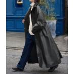 ジャケット テーラードジャケット フェイクレザーロングコート レディース