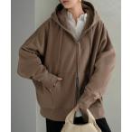 パーカー あったか裏起毛 綿100% ドルマンパーカー レディース