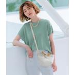 「23区」 半袖ニット 38 グリーン レディース