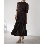 「Dorry Doll」 半袖ワンピース M チャコール レディース