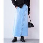 スカート 予約「MONN.:.(モン)」ラップデニムスカート