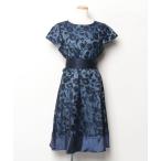 「RUIRUE BOUTIQUE」 半袖ワンピース L ネイビー レディース