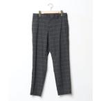 [GLOBAL WORK] в клетку легкий брюки M черный мужской 