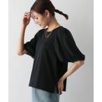 「GLOBAL WORK」 半袖カットソー LARGE ブラック レディース