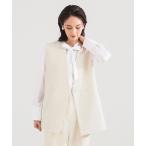 ショッピングセレモニー ベスト ジレ 「セレモニー・フォーマル」ラペルレス 2ボタン ジレ レディース