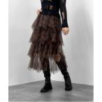 ショッピングセール ボトムス 「jiasecond.」 フリルスカート FREE ブラウン レディース