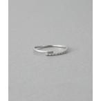 ショッピングダイヤモンド 指輪 リング 「レイヤード」 K10WG ダイヤモンド リング レディース