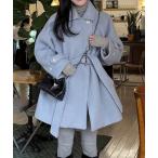 ダッフルコート コート ベルト付きトコート レディース