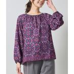 ショッピングエスニック ブラウス シャツ 「NARACAMICIE」エスニック柄長袖プルオーバー レディース