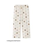 パジャマ ルームウェア 「Steiff」総柄ロングパンツ レディース