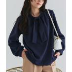 ショッピングタイ ブラウス シャツ 裏微起毛タイパフブラウス レディース