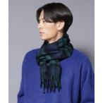 マフラー ソフトカシミヤブレンドチェックマフラー メンズ レディース