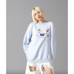 ショッピングニットタイ ニット セーター チュウカタベタイ/「LHP別注」サガラ刺繍クルーネックニット レディース メンズ