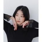 ニット セーター シアーフレアカフスリブニット レディース