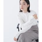 ニット セーター ハートボタンカフスニット レディース