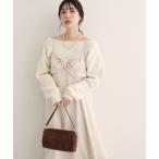 ショッピングリボン ワンピース 「WEB限定」「osono」ねじりリボンキャミワンピース