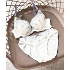 ブラジャー ショーツセット 「包みこむブラ」ラメ入り刺繍ブラセット