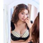 ブラジャー 「ドットとレースで甘かわ。楽してキレイな、愛されノンワイヤーブラ」ドットリボン ノンワイヤー 超盛ブラ(R) 単品ブラジャー