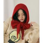 ショッピングマフラー ニット帽 ニットキャップ バラクラバフードマフラー レディース