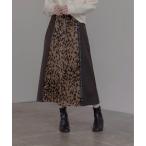 ショッピングアニマル スカート アニマルシャギー＆メルトン ジップフレア−スカート