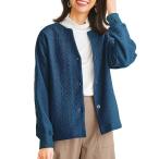 ショッピングベルーナ カーディガン 幾何柄ジャカード素材カーディガン レディース