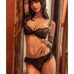 ブラジャー ショーツセット 「adu」シャルムノンパテッドブラ＆レースバックショーツ