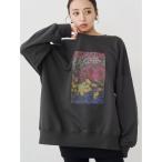 トレーナー スウェット 「WEB限定」フラワールーズスウェット レディース