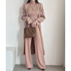 セットアップ 3点セット×ニットセットアップ レディース