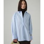 ブラウス シャツ オックス刺繍オーバーシャツ レディース