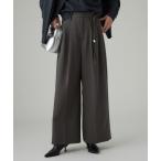  брюки [ многофункциональный материалы ] ремень имеется tuck легкий брюки женский 