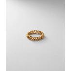 ショッピングピンキーリング 指輪 リング シルバー カーブチェーンモチーフピンキーリング GP レディース