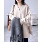 ニット セーター 襟付きスキッパーニット レディース