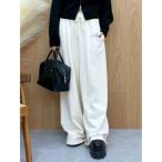 ショッピングスウェットパンツ スウェットパンツ ジャージ パウダースウェットワイドパンツ「セットアップ着用可能」 レディース